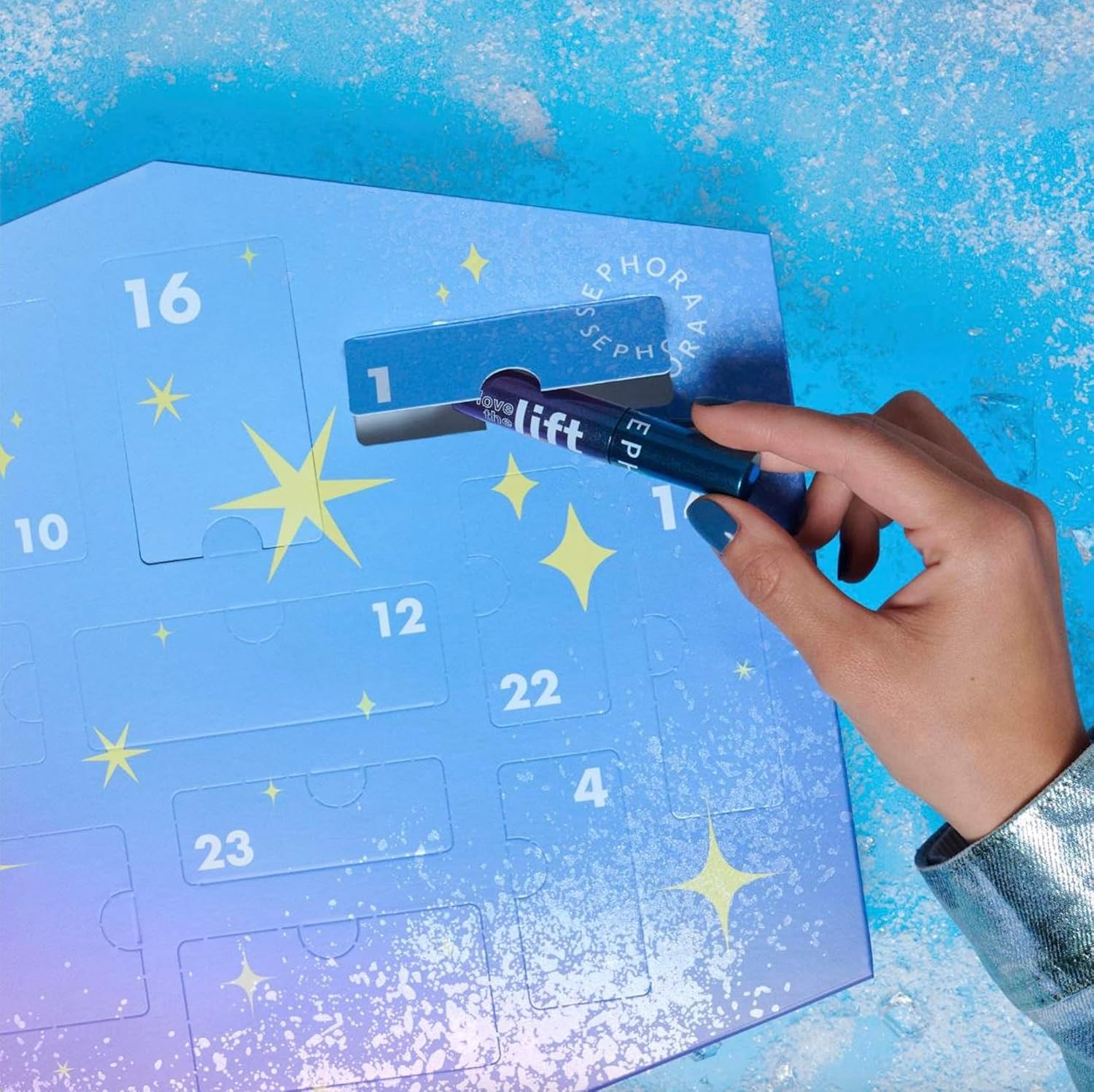 Sephora - Calendario de Adviento 2024, con luces móviles, 24 sorpresas, incluye maquillaje, productos de cuidado, del baño y accesorios