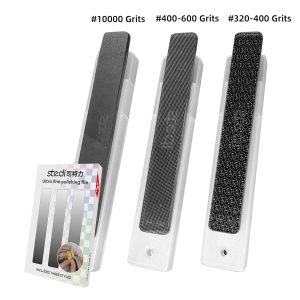 stedi Hobby Model Polishing Tools 3 PCS, Ultimate Precision Glass Polishing Files, #320-400 Grit, #400-600Grit, #10000 Grit