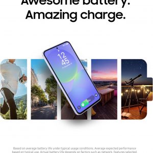 Samsung Galaxy A36 5G Serie A, teléfono inteligente Android desbloqueado de 128 GB, pantalla AMOLED, diseño resistente, conectividad 5G, rendimiento asequible, versión estadounidense, 2025, garantía de 1 año de EE.UU., negro impresionante