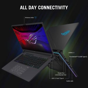 ASUS ROG Strix G16 (2025) Gaming Laptop, 16” ROG Nebula 16:10 2.5K 240Hz/3ms, NVIDIA® GeForce RTX™ 5080, Intel® Core Ultra 9 275HX, 32GB DDR5, 1TB PCIe Gen 4 SSD, Wi-Fi 7, Windows 11 Home, G615LW-AS96