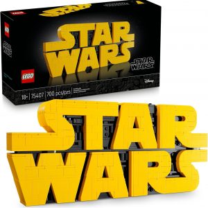 LEGO Star Wars Logo de Star Wars construido con ladrillo – Bloques de construcción para adultos mayores de 18 años – Idea de regalo de Star Wars para cumpleaños – Kit de modelo coleccionable de bricolaje – Idea de decoración del hogar para los fanáticos de la serie de películas – 75407