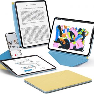 MOFT Dynamic Folio Case for iPad Pro 11- inch (M5 2025 / M4 2024), Silm Magnetic Stand Case with 20+ Viewing Angles, Auto Wake/Sleep, Ultra Thin, Panna Cotta x Faded Jeans