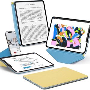 MOFT Dynamic Folio Case for iPad Pro 11- inch (M5 2025 / M4 2024), Silm Magnetic Stand Case with 20+ Viewing Angles, Auto Wake/Sleep, Ultra Thin, Panna Cotta x Faded Jeans