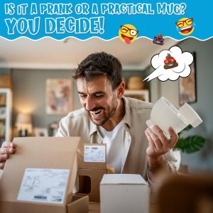 P-oops! Regalos de elefante blanco para adultos, regalos de Navidad para mujeres y hombres, taza de café para el inodoro, regalo para hombre, frutero, día de San Valentín para él y ella