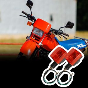 2 Pairs Motorcycle Turn Signal Light Indicator Halogen Lamp For XR650L 1993-2020 For Honda XR250L 1991-1996 Rear Lights Lamp Indicator Winker Blinker Replacement
