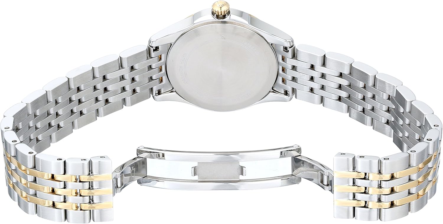 Bulova Women's Classic Stainless Steel Watch and Mother of Pearl Dial