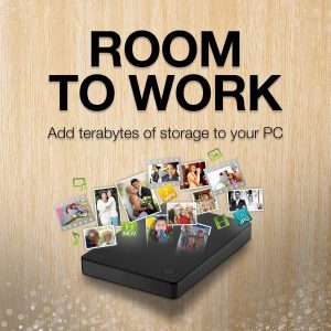 Seagate Portable 4TB External Hard Drive HDD – USB 3.0 for PC, Mac, Xbox, & PlayStation - 1-Year Rescue Service (SRD0NF1)