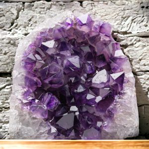 Piedra natural de cristal amatista racimos de Uruguay Raw Geode Quartz - Color púrpura profundo