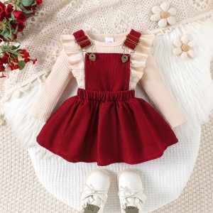 Bodi y Vestido color corinto