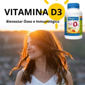 🌞 Megamol Vitamina D3 – Tegor (100 cápsulas)