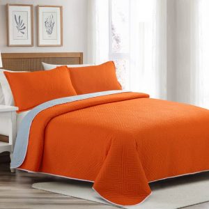 CUBRECAMA REVERSIBLE LISO - MATRIMONIAL 230*235cm