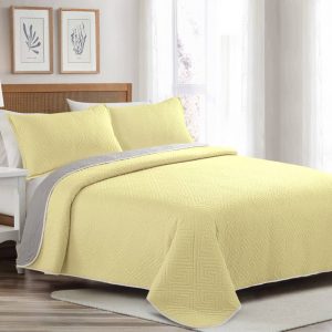 CUBRECAMA REVERSIBLE LISO - MATRIMONIAL 230*235cm