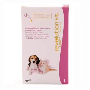 Revolution perros y gatos 2.5 kg ( 5 lbs) de peso