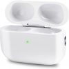 Airpod Charging Case Compatible for Airpods Pro 1&2 Generation - Wireless Charger Case Replacement with Bluetooth Pairing Sync Button, No Earbuds, Lightning - White