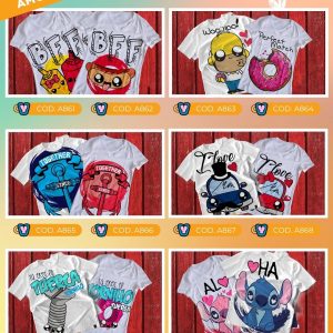 Playeras de amor y amistad