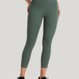 HeyNuts Workout Pro Leggings 21'' Capri, Compression High Waisted Workout Pants