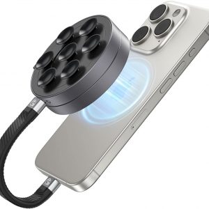 ORICO MiniSnap 2 TB External SSD, Magnetic & Scution Cup Design, Foldable Stand for Phone, Support USB 3.2 Gen2*2(2000MB/s), USB 3.2 Gen2(1000MB/s), ProRes 4K120fps, SC20Pro