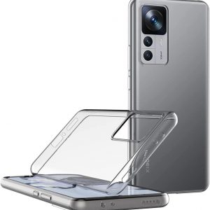 Funda para Xiaomi Mi 12T/Mi 12T Pro/Redmi K50 Ultra (6.67 pulgadas) Suave TPU Goma Gel Parachoques Transparente Cubierta Trasera