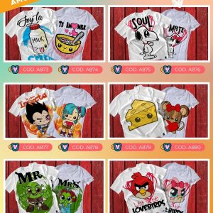 Playeras de amor y amistad