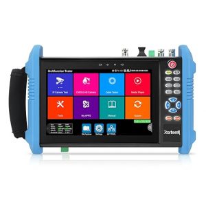 Rsrteng CCTV Camera Tester, 8K 32MP IP Camera Tester with POE++ Max 90W 8MP CVI TVI AHD SDI CVBS Camera Tester 7inch IPS Touch Screen CCTV Tester Support SFP, WiFi HD IPC Tester IPC-9800ADHS Pro