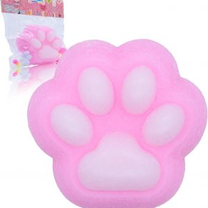 Taba Squishy Cat Paw Squishy Toys, Big Cute Kawaii fufu Squishies,Sticky Squishy Cat Paw Fur Ball,Super Soft Squishy Stress Relief Funny Fidget Toys Novelty Things Suitable for Adults Kids
