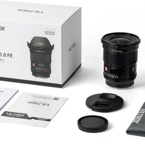 VILTROX AF 0.630 in f/1.8 FE lente de marco completo para Sony E, lente de enfoque automático con pantalla LCD incorporada, gran apertura para Sony E-Mount a7