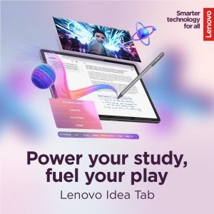 Lenovo Idea Tab - College Tablet - 11″ 2.5K IPS Touchscreen Display - 90Hz - MediaTek Dimensity 6300-8 GB Memory - 256 GB Storage - Integrated Arm Mali-G57 MC2 - Lenovo Tab Pen and Folio Case