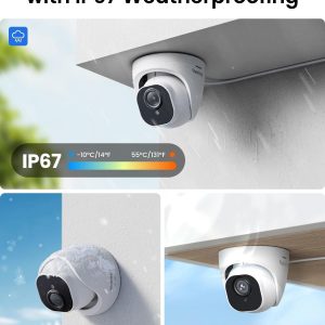 REOLINK 4K PoE Security Camera System Wired, 8pcs 8MP PoE Cameras, Smart Person/Vehicle Detection, 16CH NVR with 4TB HDD, H.265, 24/7 Recording, High Bitrate & Clear Stream, RLK16-800D8