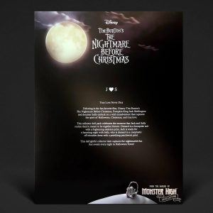 Monster High Skullector Disney's The Nightmare Before Christmas Jack and Sally Doll Set HNF99