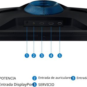 Samsung Monitor de juegos Odyssey G3 (G30D) de 32 pulgadas serie FHD, 1ms, 180Hz, AMD FreeSync, soporte ajustable, Black Equalizer, Virtual Aim Point, Eye Saver Mode, sin parpadeo, LS32DG302ENXZA