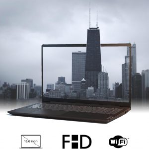 Lenovo V-Series V15 portátil de negocios, pantalla FHD de 15.6 pulgadas, AMD Ryzen 7 7730U, 16 GB de RAM, SSD de 512 GB, teclado numérico, HDMI, RJ45, cámara web, Wi-Fi, Windows 11 Pro, negro