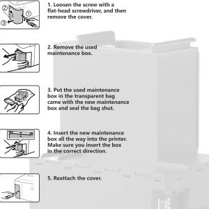 T04D1 Maintenance Box for EcoTank ET-15000 ET-3760 ET-3850 ET-4850 ET-4760 ET-3750, T04D100 Ink Maintenance Box for ET15000 ET-4750 ET-3830 ET-5150 ET-2980 ET-3950 ET-4950 Printer, TO4D1/04D1/EWMB2