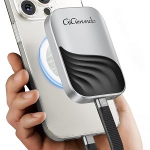 GiGimundo SSD magnético M20 de 512 GB, SSD portátil, aleación de zinc duradera, máximo 2000 MB/s para PC a través de USB-C 3.2 Gen 2x2, compatible con 15 Pro/15 Pro Max/16 Pro Max, Mac, tableta