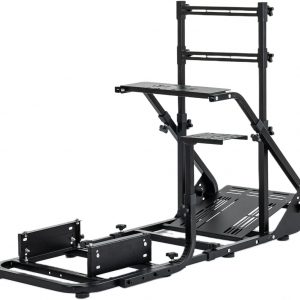 Racing Simulator Cockpit with Adjustable Seat Universal Driving Sim Rig Compatible with Fanatec Logitech Thrustmaster for PS5 PS4 Xbox PC Gaming