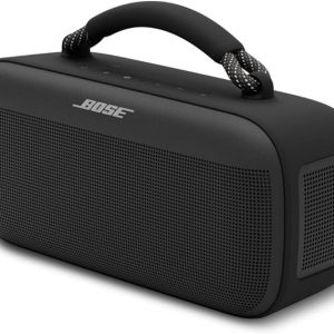 Bose SoundLink Max Bluetooth Speaker - Portable Wireless Party Speaker, IP67 Waterproof, Rope Handle, Up to 20 Hours of Playtime, USB-C, Built-in 3.5mm AUX Input, Black