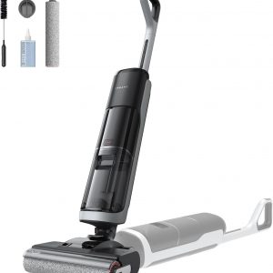 dreame H14 - Trapeador inalámbrico para aspirar en seco y húmedo de 180°, lavado con cepillo de 140 °F, secado rápido con aire caliente en 5 minutos, máquina inteligente de limpieza de suelos duros con potente succión, ideal para suciedad pegajosa