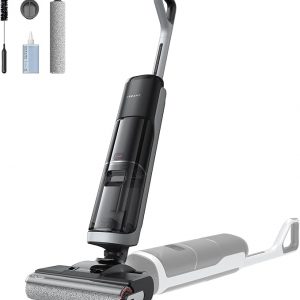 dreame H14 - Trapeador inalámbrico para aspirar en seco y húmedo de 180°, lavado con cepillo de 140 °F, secado rápido con aire caliente en 5 minutos, máquina inteligente de limpieza de suelos duros con potente succión, ideal para suciedad pegajosa