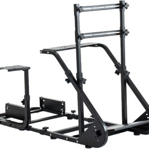 Racing Simulator Cockpit with Adjustable Seat Universal Driving Sim Rig Compatible with Fanatec Logitech Thrustmaster for PS5 PS4 Xbox PC Gaming