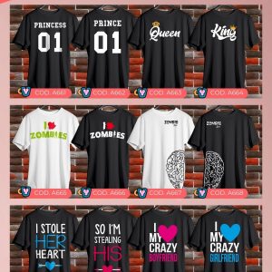 Playera personalizada para pareja