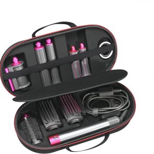 RLSOCO Hard Case for Dyson Airwrap Complete Long/Complete Styler HS08 HS05 HS01,NOT for Dyson Airwrap i.d. - Fits 4pcs Long Barrels or Short Barrels - Black (Case Only,Hair Styler is not Included)