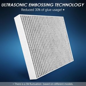 Femota Filtro de aire de cabina MERV 13 probado con carbón activado, CF10550 para Nissan Rogue (2008-2013), Rogue Select (2014-2015), Sentra (2007-2012).
