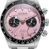 Sugess BB Chrono S457.P Reloj de movimiento mecánico ST1907 con cristal de zafiro abovedado de 328.1 ft para hombre, plateado, Reloj deportivo