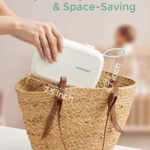 Momcozy Bottle Brush Set - Baby Bottle Cleaner Kit with Silicone Brush, Nipple Brush, Straw Brush, Soap Dispenser, Drying Rack - 7 in 1 Bottle Cleaning Tool for Home and Travel, Green