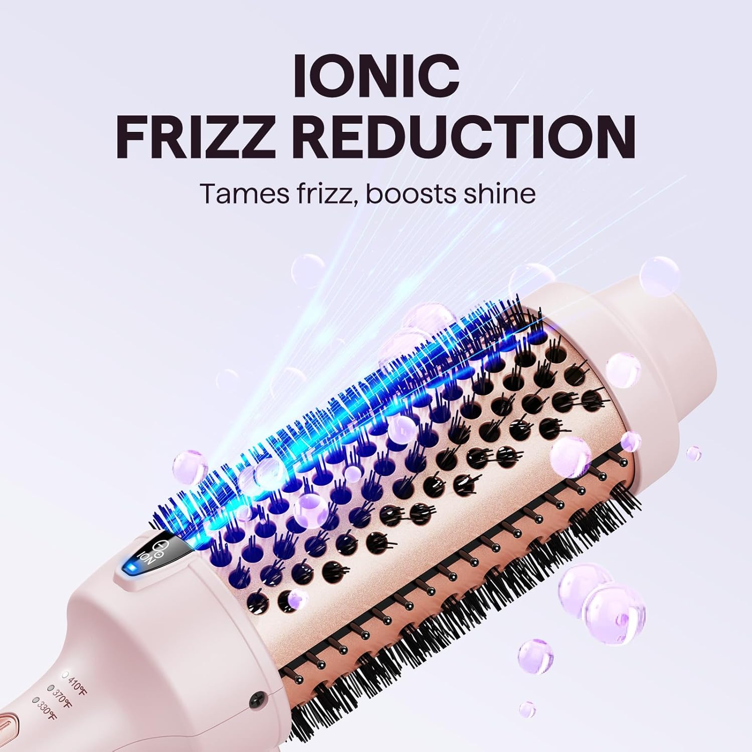 Wavytalk Cepillo térmico, Blowout Express - Cepillo de soplado de 1.7 pulgadas, tecnología de iones negativos para crear golpes suaves y relajantes, da cuerpo y brillo al cabello, color rosa milenario
