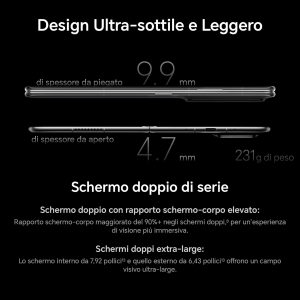 HONOR Magic V2 Standard Edition Dual SIM 512GB ROM + 16GB RAM (GSM | CDMA) Factory Unlocked 5G Smartphone (Midnight Black) - International Version