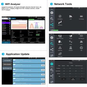Probador de cámara IP 4K 12MP, salida de potencia PoE de 90 W, prueba CCTV de pantalla táctil de 8 pulgadas para cámaras de 8MP TVI CVI AHD CVBS, prueba SFP, prueba TDR de cable RJ45, herramientas de