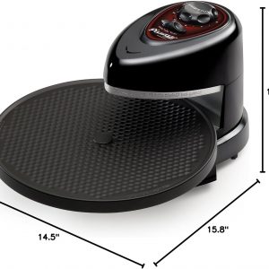 Presto 03430 Pizzazz Plus - Horno giratorio, color negro