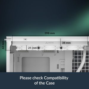 ARCTIC Liquid Freezer III Pro 360 A-RGB (White) - AIO CPU Cooler, 3 x 120 mm Water Cooling, 38 mm Radiator, PWM Pump, VRM Fan, AMD AM5/AM4, Intel LGA1851/1700 Contact Frame - White