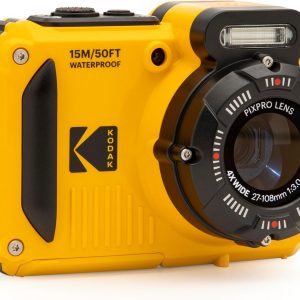 KODAK PIXPRO WPZ2 Rugged Waterproof Shockproof Dustproof WiFi Digital Camera 16MP 4X Optical Zoom 1080P Full HD Video Vlogging Camera 2.7" LCD (Yellow)