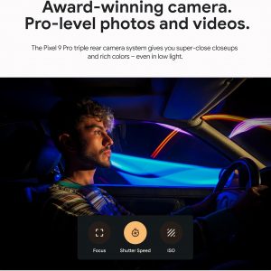 Google Pixel 9 Pro XL - Unlocked Android Smartphone, Triple Rear Camera System, 24-Hour Battery, and 6.8" Super Actua Display - Porcelain - 128 GB (Renewed)